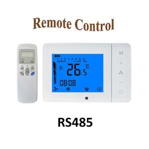 RS485 프로그래밍 가능한 중앙 에어컨 온도 조절기 팬 코일 유닛 원격 제어 컨트롤러, LCD 디스플레이