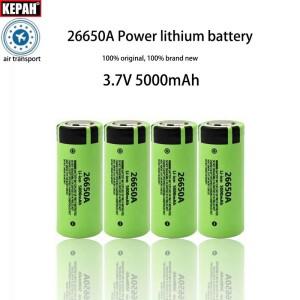 3.7V 26650A 5Ah 조립  리튬 배터리, 손전등, 선풍기, 내장 셀, 전기 조명, 태양광 장난감용