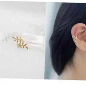 여성 나뭇잎 이어커프 여성 논 피어싱 이어커프 포인트 귓바퀴 데일리 악세사리 귀걸이