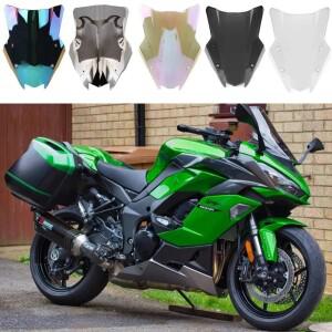 프론트 클리어 다크 이리듐 윈드 디플렉터 실드 스크린 더블 버블 For Kawasaki Ninja 1000 Z1000SX