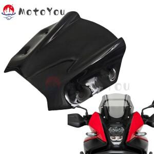 혼다 NX500 2024 NV 오토바이 윈드 스크린 스포츠 윈드쉴드 바이저 블랙 스모크 디플렉터