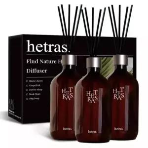 헤트라스 프리미엄 대용량 인테리어 디퓨저 오래지속 제주사려니숲길 500ml 3개