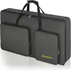 AKOZLIN 54건반 패드 키보드 Gig Bag 휴대용 전자 피아노 케이스 접이식 가방 L37 x W5.3 H4.5