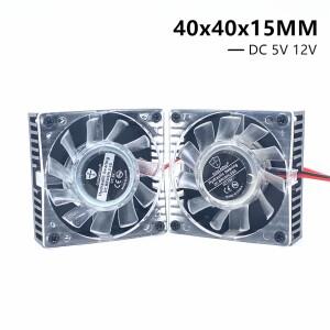 DC 5V 12V 0.1A 40mm 4cm BGA 팬 그래픽 카드 팬(방열판 쿨러 포함) 40x40x15mm 4010 냉각 2Pin