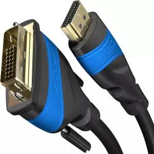 KabelDirekt HDMI DVI 어댑터 케이블 3피트 양방향 모니터 PC/노트북에서 모니터/TV로 풀 HD/1080p