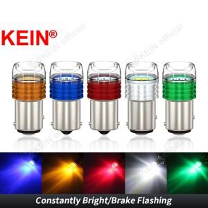 KEIN 10개 스트로브 P21W LED 전구 1156 BA15S BAY15D 5630 플래시 R5W R10W 자동차 라이트 표시등 브레이