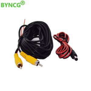 Byncg 2018 rca 비디오 케이블 (자동차 주차 용) 후면보기 카메라 연결 모니터 dvd 트리거 6 m 12 15 20 옵