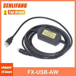 FX3U PLC 3G 1N 2N 1S 시리즈 프로그래밍 케이블용 RS422에 대한 새 어댑터 FX-USB-AW USB는 USB-SC09-FX로