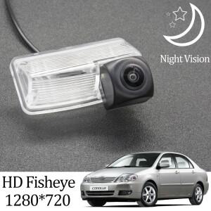 Owtosin-HD 1280x720 어안 후방 카메라, 토요타 코롤라 E120/E130 2001-2007 차량용 리버스 백업 주차 액세