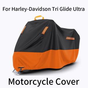 Harley-Davidson Tri Glide Ultra 오토바이 방수 야외 커버 모든 날씨 보호 UV 비 먼지 방지 무거운