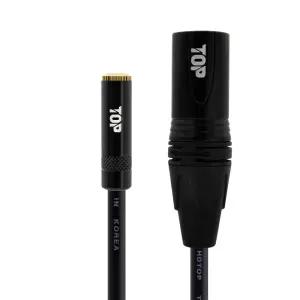 HDTOP 국산 3.5 스테레오 암 TO XLR 케이블 블랙 1.5M HT-TP5344