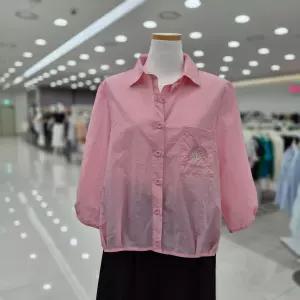 스테파니 포켓자수레터링 셔츠A26SH6226_JK