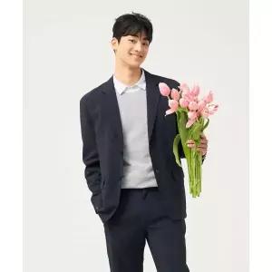 매장정품 BEANPOLE 빈폴 MEN 젠틀테크 솔리드 셋업 재킷 - 애쉬 BC5311C654 2025324