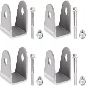 모터사이클 더트 핏 바이크 ATV Go 카트용 나사 바 핀 제거기가 장착된 4Pcs Weld 온 쇼크 마운트 브래킷