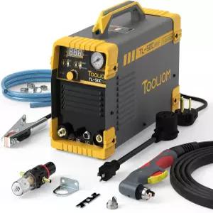 TOOLIOM 50A 고주파 플라즈마 커터 비접촉 파일럿 ARC 110/220V 듀얼 전압 절단기 1/2인치 클린 컷