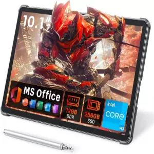 Tylvx 2-in-1 태블릿 컴퓨터 스타일러스 및 케이스가 장착된 10.1인치 터치스크린 PC 인텔 m3 8100Y 최대