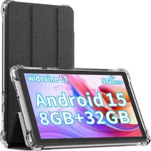 케이스 포함 IWEGO 안드로이드 15 태블릿 7인치 8GB RAM+32GB ROM 1TB 확장형 컴퓨터 5MP 카메라 1.6GHz