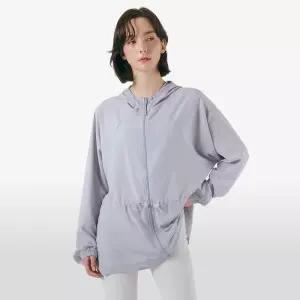 베러댄라이프 여름 여자 바람막이 롱 후드 자켓