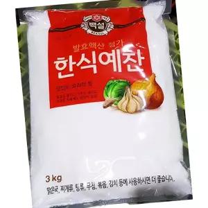 백설 한식예찬 3kg 4개 업소용