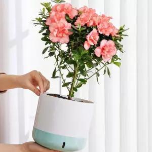 물받이 화분 화이트블루 인테리어 특이한