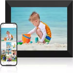 10.1인치 WiFi 디지털 사진 액자 1280x800 HD IPS 터치 스크린 클라우드 스마트 자동 회전 벽걸이 가능