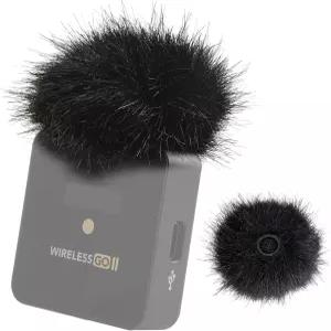 Rode Wireless Go 2 듀얼 채널 무선 시스템용 YOUSHARES 2개입 윈드 머프 RodeWireless II용 팝 필터 설계