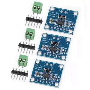 Qoroos 3pcs INA219 I2C 양방향 DC 전류 센서 모듈 전원 공급 브레이크아웃