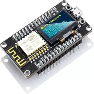 0.96인치 OLED 디스플레이 CH340 드라이버 ESP-12E WiFi 무선 모듈 마이크로 USB를 갖춘 NodeMCU 개발