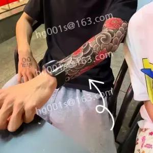 문신팔토시 문신 토시 작업용 이음새없는 살색 조폭 건달 패션 졸사컨셉 (6)
