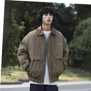 남자 2컬러 캐주얼 가을무드 간절기 카라 블루종 점퍼