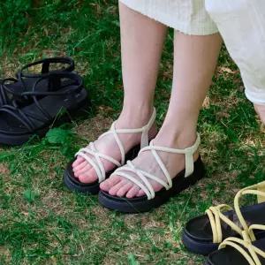 고야 튠 컴포트 꼬임 스트랩 플랫폼 샌들 5cm -VS9095 3color 436707 스퍼