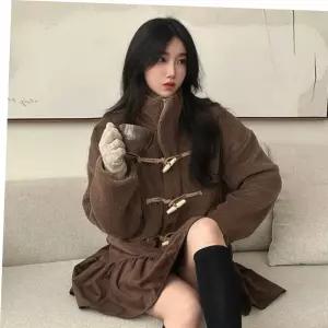 여성 떡볶이 단추 겨울 러블리 뽀글이 따듯 양털 자켓