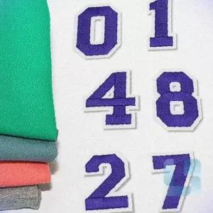 리버썸 의류 숫자 패치 자수패치 의류용열스티커 의류스티커