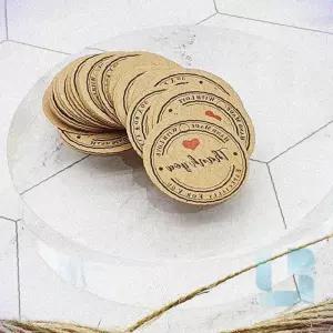 리버썸 크라프트 땡큐 택 100P 돌선물포장 돌잔치포장 돌답례품택