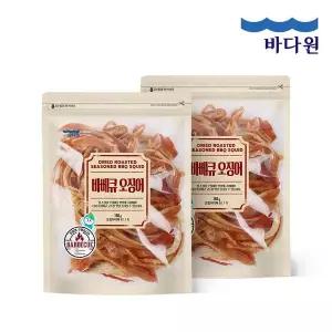 [바다원] 바베큐맛 오징어 180g x 2봉 단짠단짠 오징어[36114378]