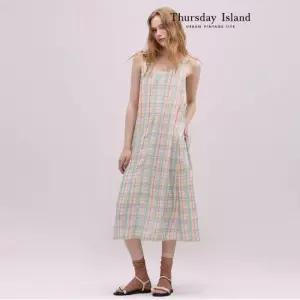 Thursday Island V넥 슬리브리스 원피스T244MOP273W