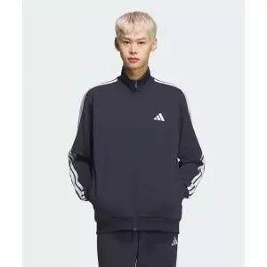 아디다스 adidas 3-스트라이프 레귤러 핏 더블 니트 트랙탑 KR6430 380378
