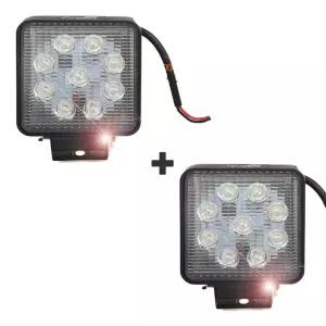 써치안개등 화물차 선박 27W 12V 24V LED 사각 집중 1+1 [BQL28563]