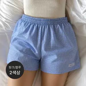 하나만 시어서커 여성 홈 트렁크 2매 패키지