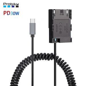 LP-E6 더미 배터리 USB-C/Type-C 전원 어댑터 Canon EOS R5 R6 5DS R 7D 6D 5D3 5D4 90D 80D 60Da 카메라