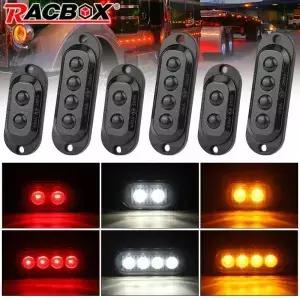 트럭 사이드 클리어런스 마커 램프 경고 테일 라이트 자동차 버스 SUV 트레일러 RV 12V 24V 용 LED 표시기