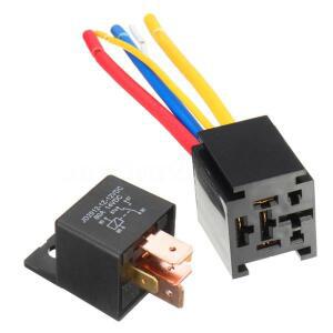 80A DC 12V/24V 4 5 핀 4p 5p 방수 자동차 릴레이 12V 24V 헤드 라이트 에어컨 소켓