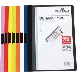 파일 시스템 군청 30매 2200 클립화일 포켓홀더 DURABLE