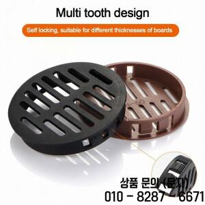 4Pcs 라운드 캐비닛 공기 덕트 플라스틱 루버 메쉬 구멍 플러그 장식 그릴 시스템 35/50mm