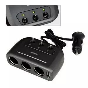 [제이큐]멀티소켓 3구 차량용 시거잭 12V 24V USB 충전기 유에스비