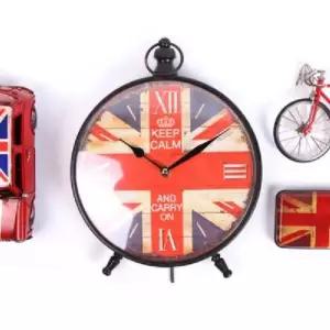 -Unionjack 빈티지 탁상겸 런던 벽시계
