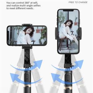 2024  짐벌 안정기 Selfie 스틱 IOS 안드로이드 호환 용 블루투스 셔터 모노 포드 접이식 무선 삼각대