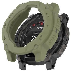 Garmin instinic 3 용 실리콘 보호 케이스 커버 유리 필름 45mm 스포츠 SmartWatch 쉘