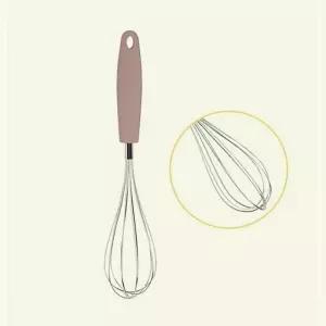 스텐 거품기 약27.5cm 우레탄코팅 손잡이