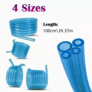 4PC 1m 연료 라인 호스 파이프 고온 방지 고무 소프트 튜브 오토바이 엔진 잔디 깎는 기계 기화기